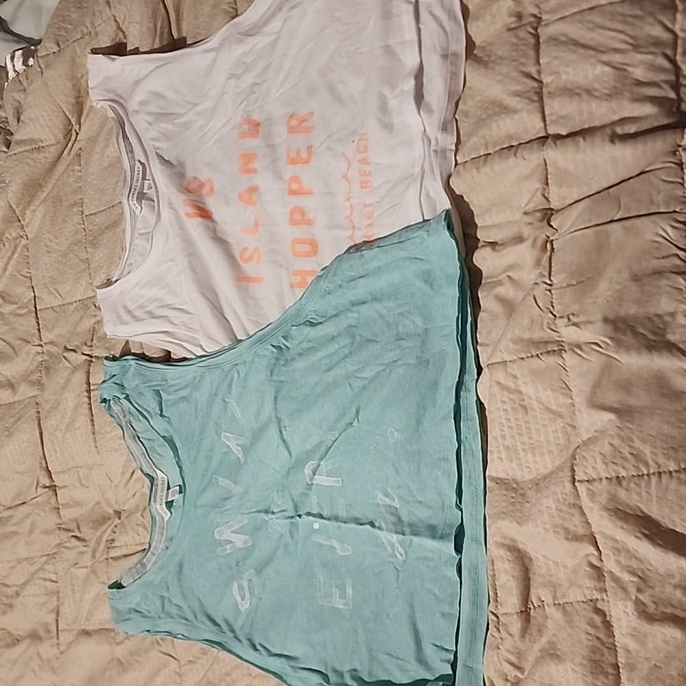 TWO Victoria's Secret Cropped Tanks